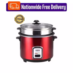 Vision RC- 1.8 L REL-40-06 SS Red Rice cooker (Double Pot) 873143